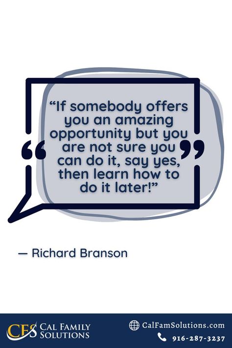 “If somebody offers you an amazing opportunity but you are not sure you can do it, say yes, then learn how to do it later!” 💪🙏 — Richard Branson Quotes Divorce, Divorce Attorney, Divorce Quotes, Richard Branson, Say Yes, Daily Quotes, You Can Do, Do It, Canning