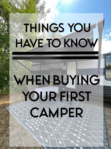 The things that you need to know going into buying your first camper. New Travel Trailers, Inspection Checklist, Camping Camper, Camper Living, Camper Life, Truck Camper, Camper Trailers, Truck Bed, Travel Trailer