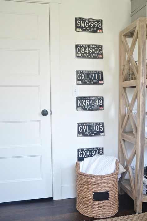 Vintage License Plate Gallery Wall