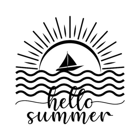 Season Quotes, Cricut Svg Files, Summer Signs, Image Svg, Welcome Summer, Svg Summer, Summer Svg, Programing Software, Summer Memories