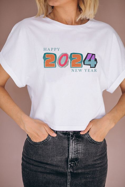 Happy 2024, New Year Svg, Happy New Year 2024, New Years Shirts, Happy New Year Png, Easter Design, Web Graphics, Famous Landmarks, Digital Nature