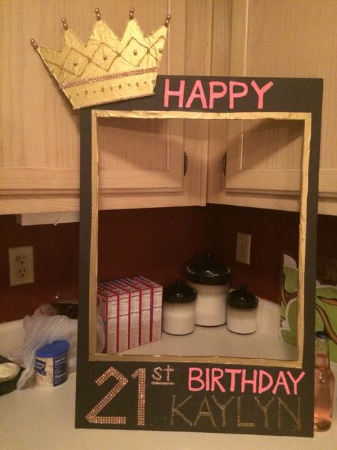 21st Birthday Photobooth frame ✨                                                                                                                                                     More Tort Hello Kitty, 21st Birthday Ideas, 21st Birthday Girl, 21st Bday Ideas, 21st Birthday Decorations, Birthday Photo Frame, 21st Party, 21 Birthday, 23rd Birthday