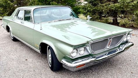 - Barn find - Built April 27, 1964 at the Jefferson Chrysler plant in Detroit, Michigan - 18,500 miles - 413 CI V-8 engine - Pushbutton 727 Torqueflite transmission - Original Pine Mist paint -... 500 Miles, Chrysler New Yorker, April 27, Detroit Michigan, Mecum Auction, Barn Finds, Collector Cars, Car Collection, Vintage Car