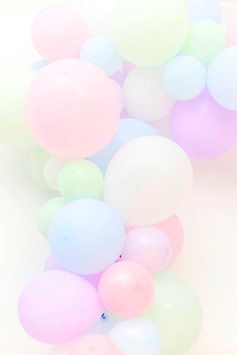 Beautiful Balloons, Birthday Background Images, Pastel Balloons, Party Details, Birthday Background, Pretty Pastel, Pastel Aesthetic, Facebook Cover, Pretty Wallpapers