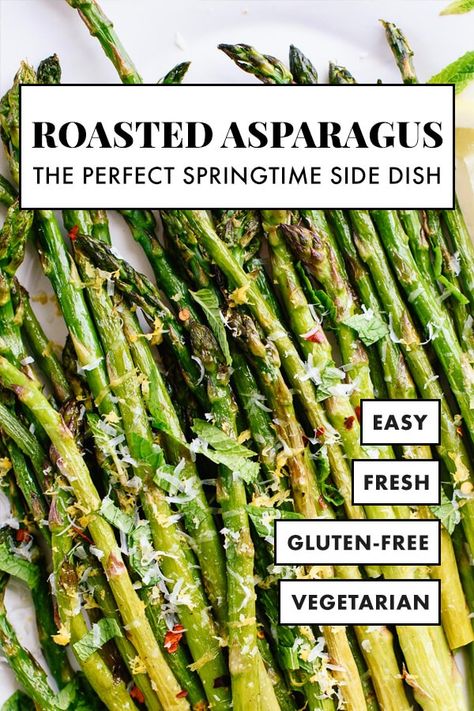 Learn how to make perfectly roasted asparagus with this simple recipe! It's a fantastic springtime side dish. Plus, find asparagus tips and seasoning ideas! #asparagus #springrecipe #sidedish #roastedasparagus #cookieandkate Roasted Asparagus Recipes, Asparagus Side Dish Recipes, How To Store Asparagus, Asparagus Side Dish, Sauteed Asparagus, Asparagus Recipes Oven, Saute Asparagus, Best Asparagus Recipe, Asparagus Recipes Baked