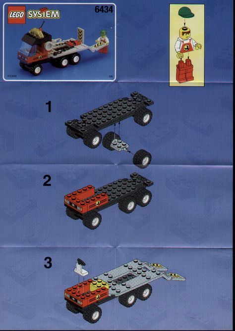 Lego Instructions Boy Craft, Old Lego Sets, Lego Plans, Lego Vehicles, Lego Truck, Lego Club, Lego System, Lego Activities, Lego Craft