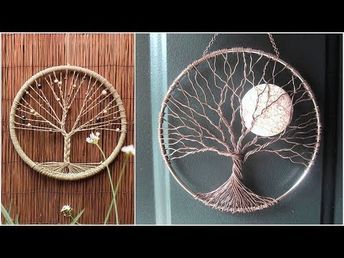 Diy Crafts Easy At Home, Tree Of Life Crafts, Dreamcatcher Diy, Wall Decor Diy, Macrame Plant Hanger Tutorial, Hanging Plants Indoor, Macrame Wall Hanging Diy, Rope Crafts Diy, Diy Home Decor Ideas