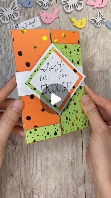 Katharina Tarta Crafts on Instagram: "🌸 I get a lot of comments from people saying that they could never do pop up cards, they are to difficult to make.
To which I always say: 
 🍑 Anyone can make anything! It’s like with everything: Practice makes perfect!

🍑 You don’t have to start with the most elaborate and difficult cards. Sometimes simple cards have the biggest impact 😊

And I think this quick and easy DIY pop up card idea is just the perfect proof for that 😊

Anyway, I really hope you like this card idea too ✌️

#cardmaking #popupcards #craftinspiration #kidscrafts" Funny Pop Up Cards, From And To Cards, Pop Up Get Well Cards Diy, Diy Folded Cards, Pop Up Birthday Cards Diy How To Make, Pop Up Boxes Diy, Thank You Diy Cards Handmade, Foldable Cards Diy, Katharina Tarta Crafts