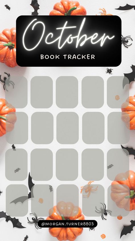 October Book Tracker, October Reads, Book Tracker Template, Book Trackers, October Reading, Reading Template, Bookstagram Templates, October Books, Book Review Template