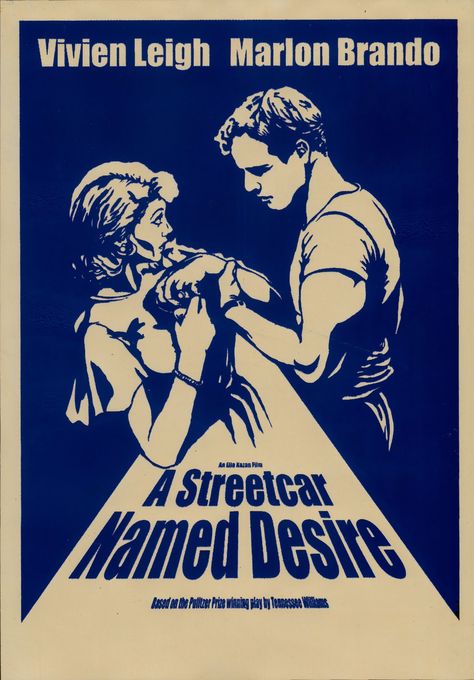 A Streetcar Named Desire | 1951 |Leigh, Brando Streetcar Named Desire Poster, Marlon Brando Streetcar Named Desire, Company Ideas, Sanford Florida, A Streetcar Named Desire, Sixth Form, Uni Room, Tennessee Williams, Vivien Leigh