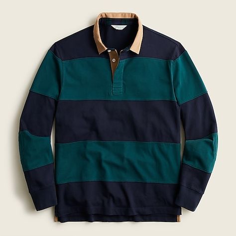 J.Crew: Rugby Shirt In Tartan For Men Black Watch Tartan, Streetwear Men Outfits, Straight Fit Jeans, Men's Suits, Rugby Shirt, Classic Outfits, My Favorites, Preppy Style, Cashmere Sweaters