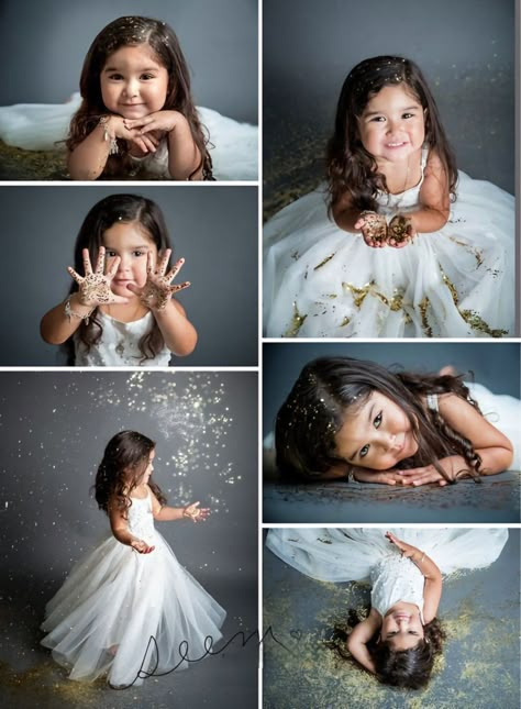 5 Year Picture Ideas, Glitter Shoot Photography, Princess Toddler Photoshoot, Glitter Minis Photography, Glitter Session Photography, Fifth Birthday Photo Shoot, Glitter Mini Session, Princess Theme Photoshoot, Kids Birthday Photoshoot Ideas