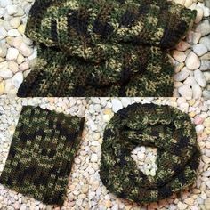 Crochet Neck Gaiter Free Pattern, Crochet Hunting Hat Free Pattern, Crochet Neck Gaiter, Crochet Neck Warmer For Men, Camo Crochet, Camo Crochet Hat, Easy Beginner Crochet Patterns, Your Crochet, All Free Crochet