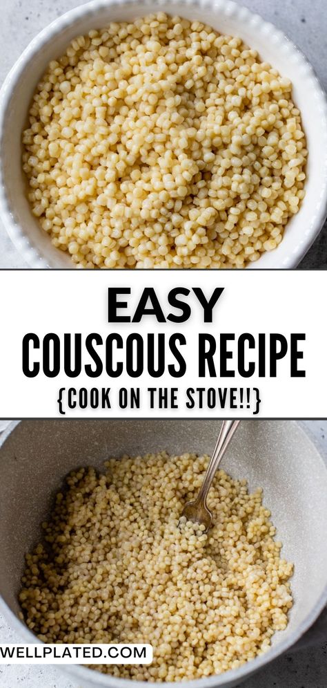 How To Season Couscous, How To Cook Pearl Couscous, How To Cook Couscous, Cuscus Recipes, Best Couscous Recipe, Simple Couscous Recipes, Cook Couscous, Alternative To Rice, Pearl Couscous Recipes