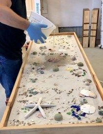 35 Beautiful Epoxy Table Top Ideas You Will Love 43 Epoxy Table Top Ideas, Table Top Ideas, Săpunuri Handmade, Epoxy Table Top, Epoxy Countertop, Backyard Seating, Epoxy Table, Epoxy Resin Table, Clear Epoxy Resin