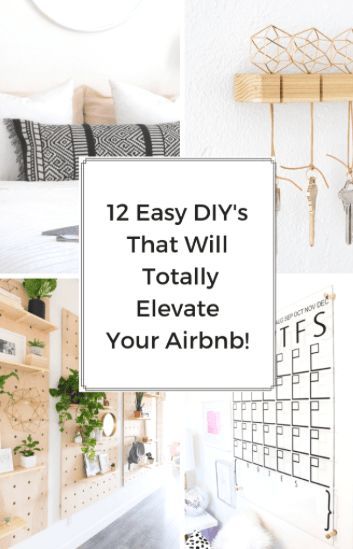 12 Easy DIY's That Will Totally Elevate Your Airbnb! - Mamma Mode  #airbnb #homeaway #vrbo #vacationrental #incomeproperty Easy Home Improvement Projects, Airbnb House, Easy Home Improvement, Airbnb Design, Home Improvement Loans, Airbnb Rentals, Appartement Design, Rental Decorating, Airbnb Host