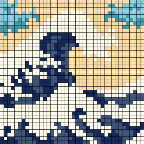 Pixel Pattern Crochet, Crochet Pixel Grid, Alpha Patterns Pixel Art, Small Alpha Patterns, Pixel Crochet Pattern, Crochet Pixel Pattern, Graph Crochet, Easy Pixel Art, Art Perle