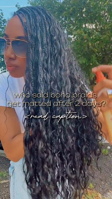 T A R A J E E I S H A N • Knotless Specialist on Instagram: "So I tried a NEW hair andddd I LOVE it😆I’m here to prove to y’all that while yes, boho braids require some maintenance, they don’t get matted and tangled after 2 days😌 but that requires a few things👇🏽 •good hair! If you wanna know what mine is comment ‘hair details’ in the comments😁 •daily finger combing •wearing a scarf every night •leave in-conditioning spray I plan on leaving mine in for 9 weeks and I’ll be putting a boho maintenance video on my YouTube so you can see exactly what I do and I’ll hopefully answer all your questions😅 🔗YouTube link in bio💥Like, share, comment and follow @tarajeestyles for more tips and cute styles 😉 • • • • •I do not own the rights to this music #masterbraider #knotlessbraids #bohob Braid With Scarf, Scarf Braid, Boho Bra, Hair Details, Braided Scarf, Cute Styles, Stylish Scarves, Boho Braids, Youtube Link