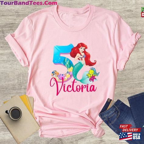 Disney Ariel Birthday Girl Shirt Mermaid Princess Hoodie T-Shirt Check more at https://tourbandtees.com/product/disney-ariel-birthday-girl-shirt-mermaid-princess-hoodie-t-shirt/ Ariel Bebe, Little Mermaid Shirt, Princess Hoodie, Ariel Birthday, 2nd Birthday Shirt, Ariel Mermaid, Little Mermaid Birthday, Disney Ariel, Birthday Girl Shirt