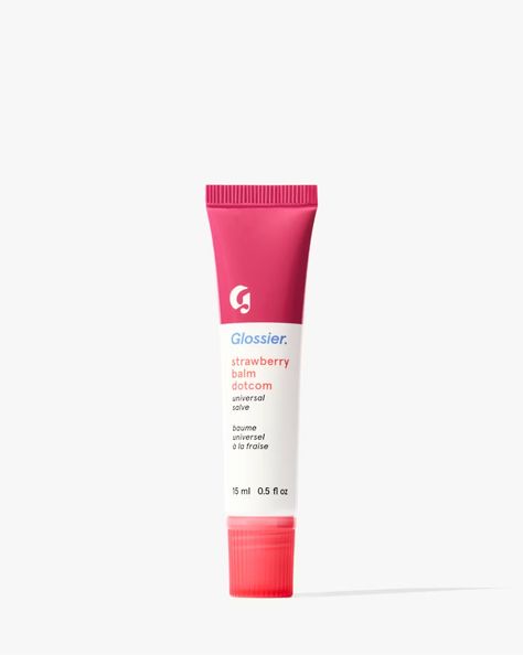 Glossier Strawberry Balm, Strawberry Balm Dot Com, Glossier Strawberry Balm Dotcom, Glossier Dotcom, Glossier Strawberry, Glossier Skincare, Glossier Lip, Glossier Lip Balm, Glossier You