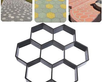 Driveway Paving Stones, Stepping Stone Path, Concrete Molds Diy, Cement Mold, Diy Driveway, Driveway Patio, Patio Stone, Stepping Stone Molds, Stepping Stone Paths