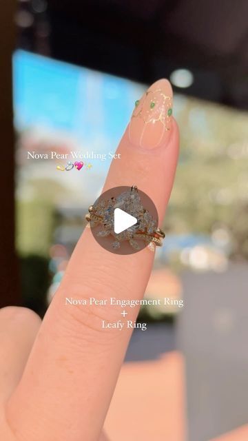 Princess Bride Diamonds on Instagram: "Nova Pear Wedding Set Idea 🍐   Nova Pear Engagement Ring 💍 #NovaEngagementRing Leafy Wedding Band 🌱#LeafyWeddingBand  Build yours on princessbridediamonds.com link in bio✨  #princessbridediamonds #pbdbling #engagementring #engagementrings #huntingtonbeach #orangecounty" Leafy Wedding, Pear Engagement Ring, Princess Bride, Wedding Set, Wedding Band, Wedding Bands, Pear, Link In Bio, Engagement Ring