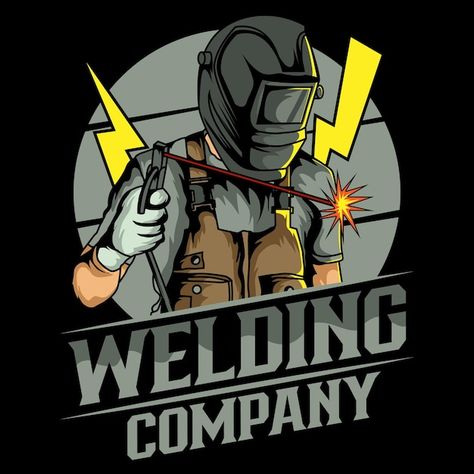 Vector welding company logo vector templ... | Premium Vector #Freepik #vector #t-shirt-graphics #logo-illustration #illustrations #t-shirt-graphic Welding Logo, Tattoo 2024, Graphics Logo, Shirt Graphics, Vector Template, Logo Illustration, Logo Ideas, Vector Logo, Premium Vector