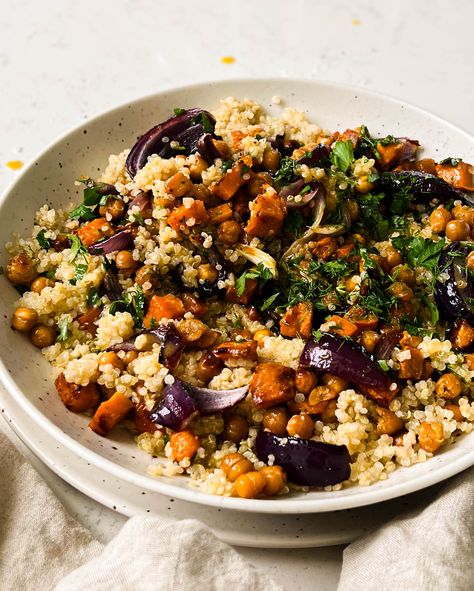 Maple Dijon Dressing, Granola Pancakes, Fluffy Quinoa, Honeynut Squash, Butternut Squash Quinoa, Dijon Dressing, Baked Butternut Squash, Dessert Waffles, Butternut Squash Salad