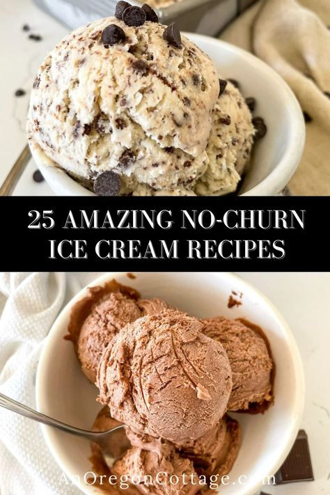 Does the summer heat have you craving something sweet and refreshing? Look no further! With these 25 no-churn ice cream recipes, you can create your own frozen treats at home. Enjoy indulging in a wide range of flavors from the classic to the creative, all without an ice cream machine. Who knew homemade ice cream could be so easy? Homemade No Churn Ice Cream, Easy No Churn Ice Cream, Ice Cream Without Ice Cream Maker, Homemade Ice Cream Recipes Without Maker, Homemade Ice Cream No Churn, Ice Cream Recipes Without Machine, Homemade Ice Cream Without Machine, Ice Cream Without Machine, No Churn Ice Cream Recipes