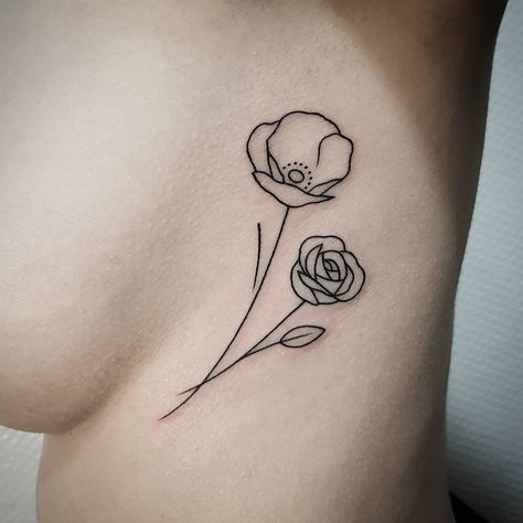 Discreet Tattoos For Women, Secret Tattoo, Tattoo Linework, Birthday Tattoo, Japanese Sleeve Tattoos, Side Tattoos, Line Work Tattoo, Discreet Tattoos, Rib Tattoo