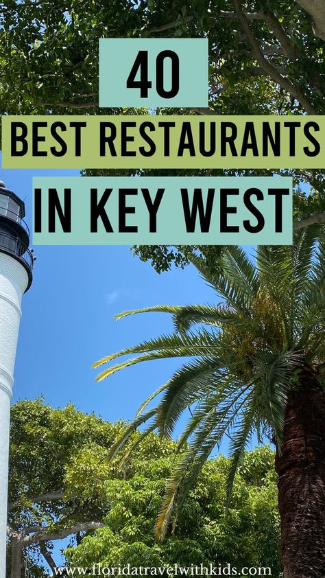 Looking for the best restaurants in Key West? Here are 40 of the best places to eat in Key West. #keywest #floridatravelwithkids #restaurantskeywest Key West Florida Restaurants, Key West Food, Key West Travel Guide, Key West Florida Vacation, Key West Restaurants, Florida Activities, Florida Keys Road Trip, Best Beach In Florida, Florida Travel Destinations