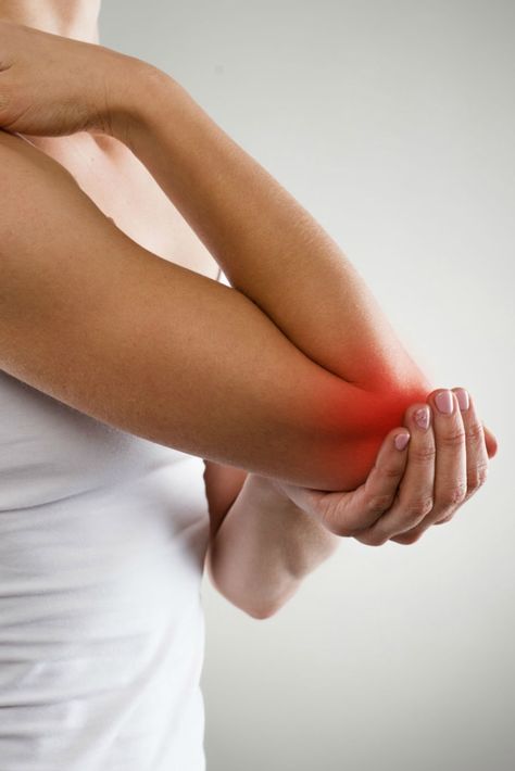 Have Elbow Pain? This Is Your 4-Step Guide to Fixing It | If you want to know what causes elbow pain and the 4 best ways to prevent and fix it, then you want to read this article. Bursitis Elbow, Elbow Stretches, Chiropractor Adjustment, Cubital Tunnel Syndrome, How To Grow Muscle, Athlete Nutrition, Elbow Pain, Water Chestnuts, Tennis Elbow