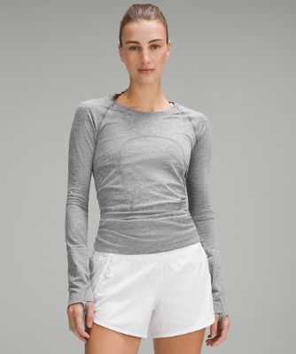 Go ahead, get sweaty. The Swiftly Tech collection, powered by seamless construction, is the ultimate gear for running and training. Lululemon Swiftly Tech Long Sleeve, Swiftly Tech Long Sleeve, Lululemon Shirt, Lululemon Long Sleeve, Lululemon Swiftly Tech, Lululemon Swiftly, Swiftly Tech, Womens Long Sleeve Shirts, Lululemon Women