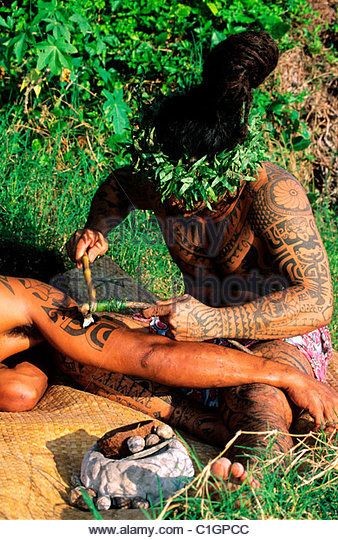 French Polynesia, tattoo - Stock Image French Polynesia Tattoo, Polynesian Man, Polynesian Men, Man Tattoo, Polynesian Culture, French Polynesia, Maui, Tattoos For Guys, Stock Photography