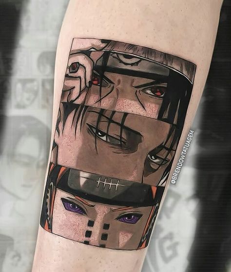 Itachi Tattoo, Tato Mata, Tato Naruto, Attack On Titan Tattoo, Regard Animal, Manga Tattoo, Naruto Tattoo, Tato Lengan, Uchiha Itachi