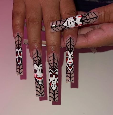 Horror Nails, Creepy Crawlers, Latest Nail Trends, French Acrylic Nails, Halloween Looks, Nail Inspiration, Nail Trends, French Nails, Halloween Nails