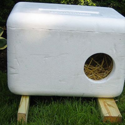 10 Awesome Outdoor Cat House Ideas For Feral Felines Diy Outdoor Cat House, Cat House Ideas, Cat Shelters For Winter, Katt Hus, Insulated Cat House, Cat Shelters, Heated Cat House, Cat House Plans, Outdoor Cat Shelter