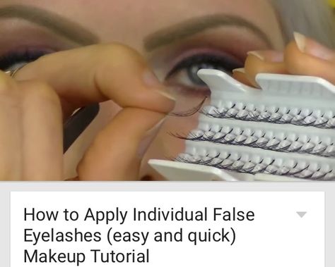 How To Apply Individual Lashes Yourself, How To Apply Individual False Eyelashes, Individual Eyelashes How To Apply, Individual Lashes How To Apply, How To Apply Individual Lashes, Individual False Lashes, False Eyelashes Individual, Lashes Ardell, Best False Lashes