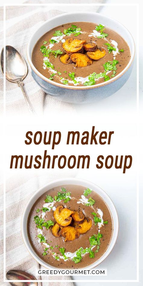 Philips Soup Maker Recipes, Soupmaker Recipe, 30 Minute Meals Chicken, Soup Mushroom, Family Soup, Soup Maker Recipes, Food Planning, Starter Recipes, Mushroom Soup Recipes