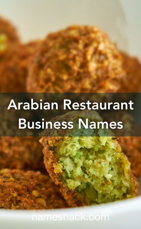 10 beautiful and delicious name ideas for an Arabian restaurant. Arabic Cafe Names, Arabic Restaurant Names, Arabic Business Names, Restaurant Names Ideas, Arabian Restaurant, Cafe Names Ideas, Asian Cafe, Middle Eastern Restaurant, Dessert Restaurants