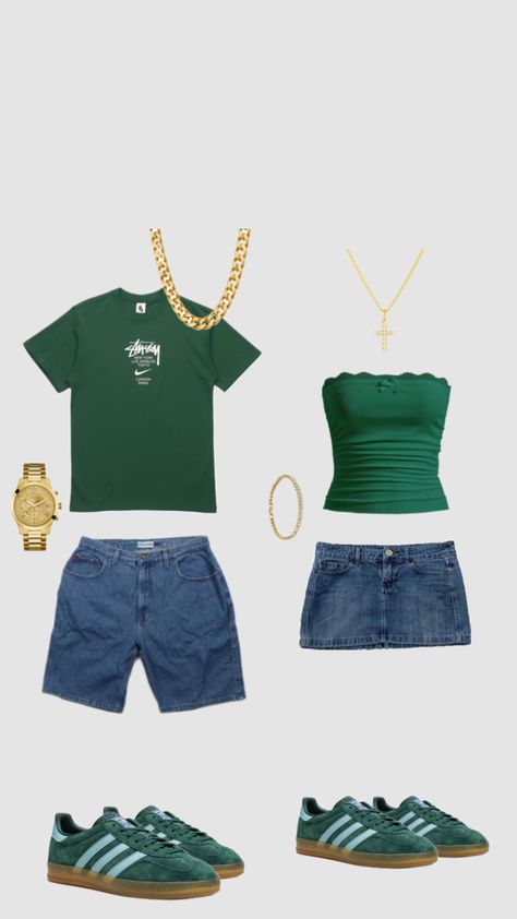 #vibes #green #couple #cute Tyler The Creator Concert Outfit Ideas Women, Tyler Concert Outfit, Tyler The Creator Concert Outfit Ideas, Tyler The Creator Outfits Women Concert, Tyler The Creator Concert Outfit, Concert Outfit Green, Green Concert Outfit, Tyler Fits, Tyler The Creator Concert