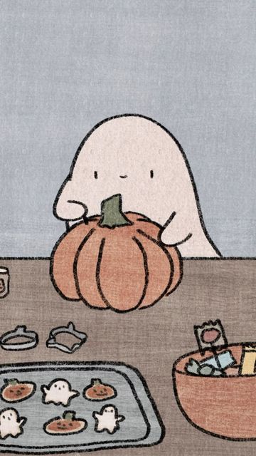 Tiffy Michelley | Illustrator on Instagram: "Spooky Halloween animations perfect for the tropical storm Debby weather we’re stuck in.  #spooky #halloween #cozy #pumpkins #autumn #halloween #animation" Cozy Art Drawing, Autumn Drawings Aesthetic, Pumpkin Animation, Cute Winter Art, Pumpkin Illustration Autumn, Carvings Designs, Autumn Sketches, Fall Sketches, Halloween Pumpkins Carvings Designs