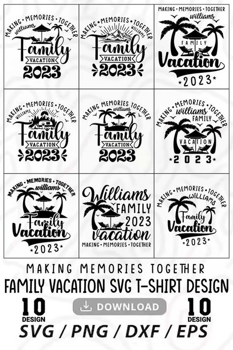 Vacation t-shirt design Vacation Family Shirts, Travel Tent, Hawaii Family Vacation, Camping Lake, Nature Road, Summer Quote, Hiking Summer, Vacation 2023, Mountain Tree