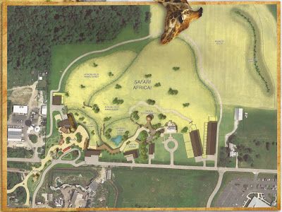 Columbus Zoo 2014 expansion plans revealed! Park Layout, Jack Hanna, Zoo Map, Enclosure Ideas, Zoo Architecture, Columbus Zoo, African Map, Site Plans, African Lion