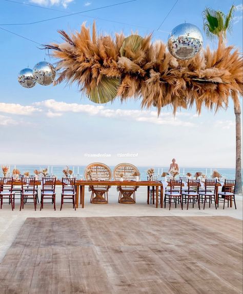 Beach Wedding Dance Floor, Beach Dance Floor, Dance Floor Design, Wedding Disco, Outdoor Beach Wedding, Beach Dance, Wedding Dance Floor, Dance Floor Wedding, Disco Balls