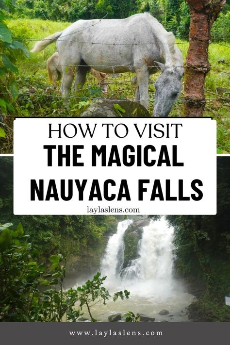 This is a complete guide to visiting the Nauyaca waterfalls in Dominical Costa Rica, with updated entrance costs, step by step directions, what to pack, and more. What To Pack, Costa Rica, Places To Go, Entrance, Step By Step