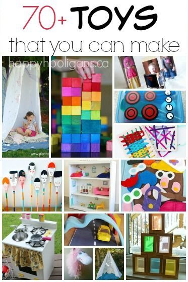 70+ Homemade Toys to Make for Kids - dozens of DIY toys to make for the kids for Christmas (or birthdays) - Happy Hooligans Toys To Make For Kids, Toys To Make, Diy Kids Toys, Homemade Toys, Toddler Snacks, Baby Diy, Diy Dollhouse Furniture, Diy Dollhouse, Diy Toys