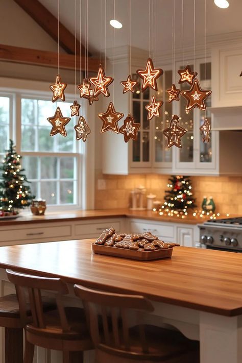 21 Gorgeous Kitchen Christmas Decor Ideas To Copy 28 Kitchen Light Christmas Decorations, Christmas Lights Kitchen, Christmas Kitchen Wall Decor, Kitchen Holiday Decor, Kitchen Window Christmas Decor, Christmas Kitchen Cabinet Decor, Kitchen Cabinet Christmas Decor, Christmas Kitchen Decorations, Kitchen Christmas Tree