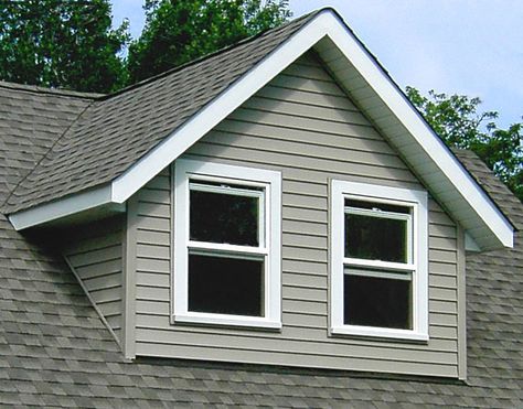 Gable- gable dormers have a gabled roof with two sloping planes that meet at a central ridge. Attic Hideaway, Gable Dormer, Dormer Ideas, Dormer Addition, Window Structure, Dormer Loft Conversion, Dormer Bungalow, Dormer Roof, Gable Window