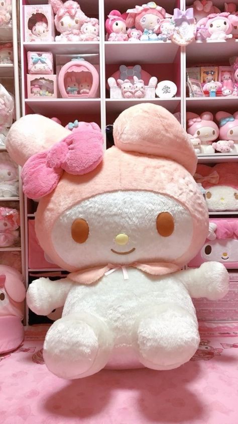 chloe's diary on Tumblr Kitty Items, Kawaii Room Decor, Pity Party, Hello Kitty My Melody, Purse Gift, Hello Kitty Plush, Kawaii Room, Hello Kitty Items, Cute Stuffed Animals